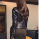 Womens Biker Style Genuine Leather Jacket