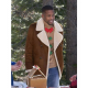 12 Dates of Christmas Anthony Assent Shearling Suede Peacoat