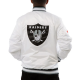 A Stars Las Vegas Raiders White Satin Jacket