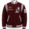 Alabama A&M University Burgundy Style Varsity Jacket - Unisex