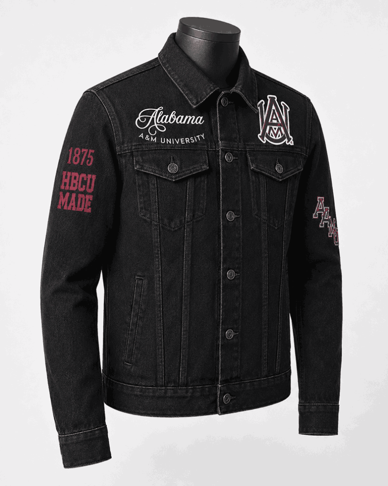 Alabama A&M University Style Denim Jacket - Unisex