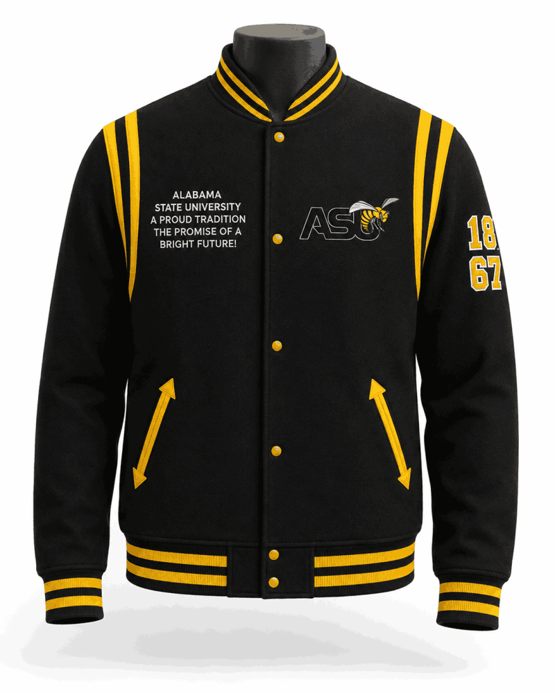 Alabama State Style Varsity Wool Jacket - Unisex