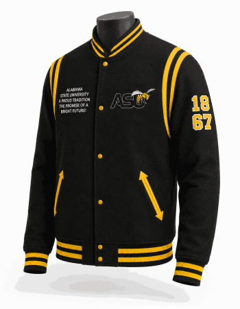 Alabama State Style Varsity Wool Jacket - Unisex