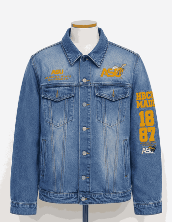 Alabama State University Style Denim Jacket - Unisex