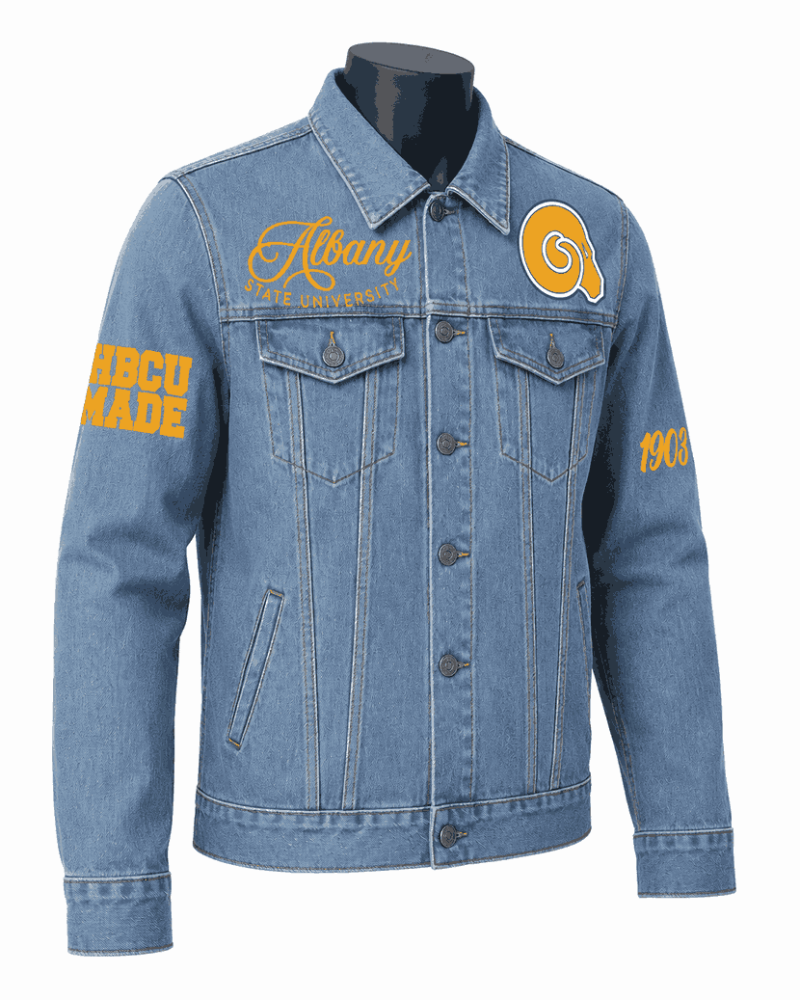 Albany State University Style Denim Jacket - Unisex