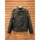 Allsaints × Vintage Men's Black Leather Jacket