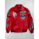 American Bruiser Red Leather Jacket
