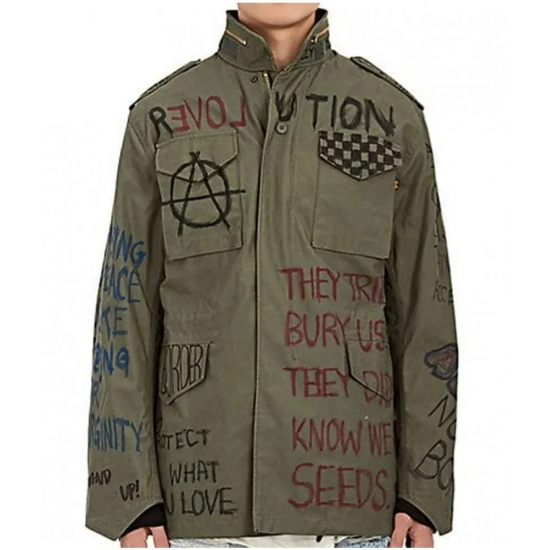 Anarchy Blend M 65 Field Green Cotton Jacket Costume