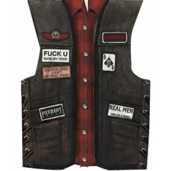 Angels of Death Liberty MC GTA Leather Costume Vest