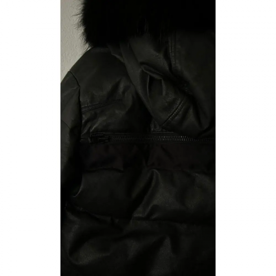 Authentic Japanese Style LGB Fur Hoodie Jacket in Black