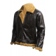 Aviator B3 Ginger Shearling Fly Sheep Bomber Leather Jacket