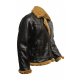 Aviator B3 Ginger Shearling Fly Sheep Bomber Leather Jacket