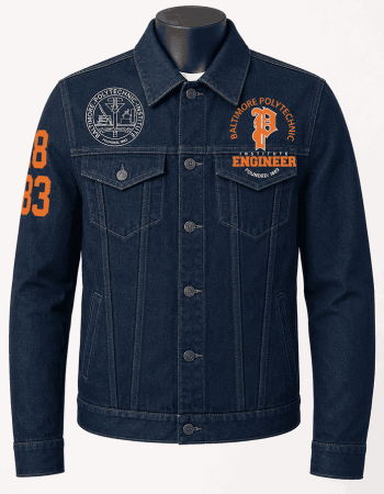 Baltimore Polytechnic Institute Style Denim Jacket - Unisex