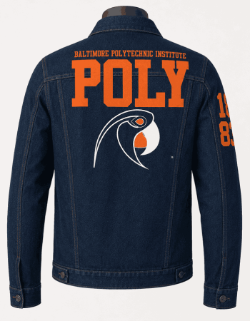 Baltimore Polytechnic Institute Style Denim Jacket - Unisex