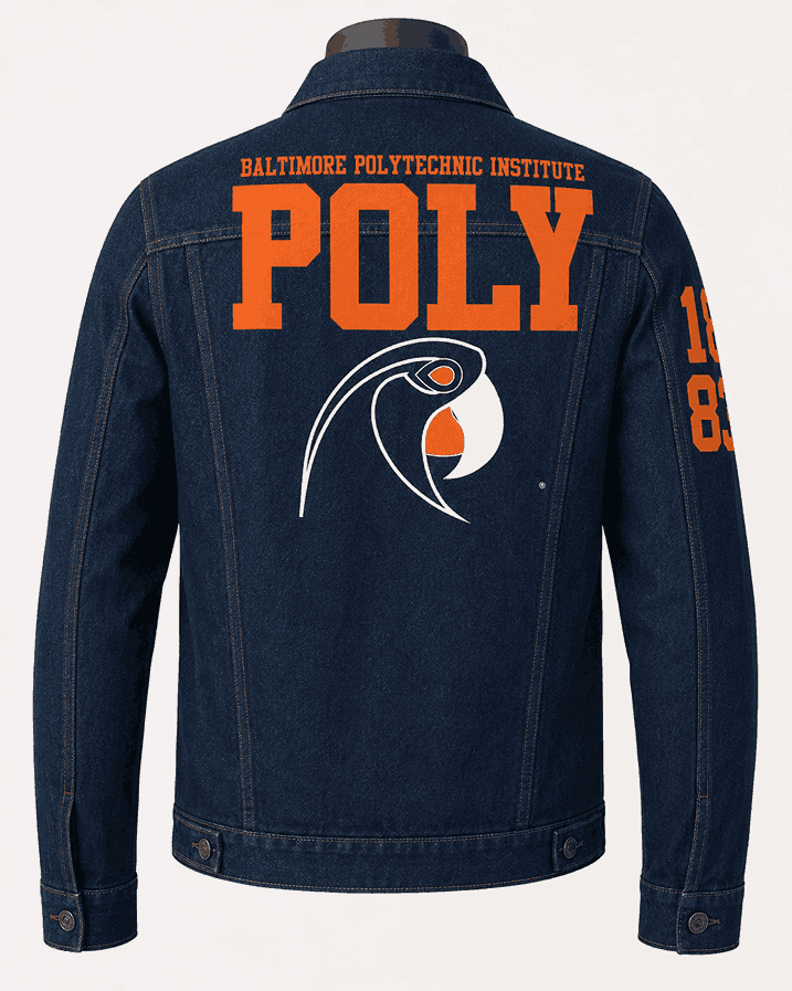 Baltimore Polytechnic Institute Style Denim Jacket - Unisex