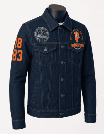 Baltimore Polytechnic Institute Style Denim Jacket - Unisex