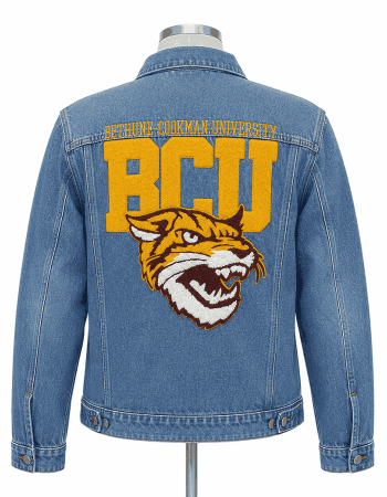 Bethune Cookman University Style Denim Jacket - Unisex