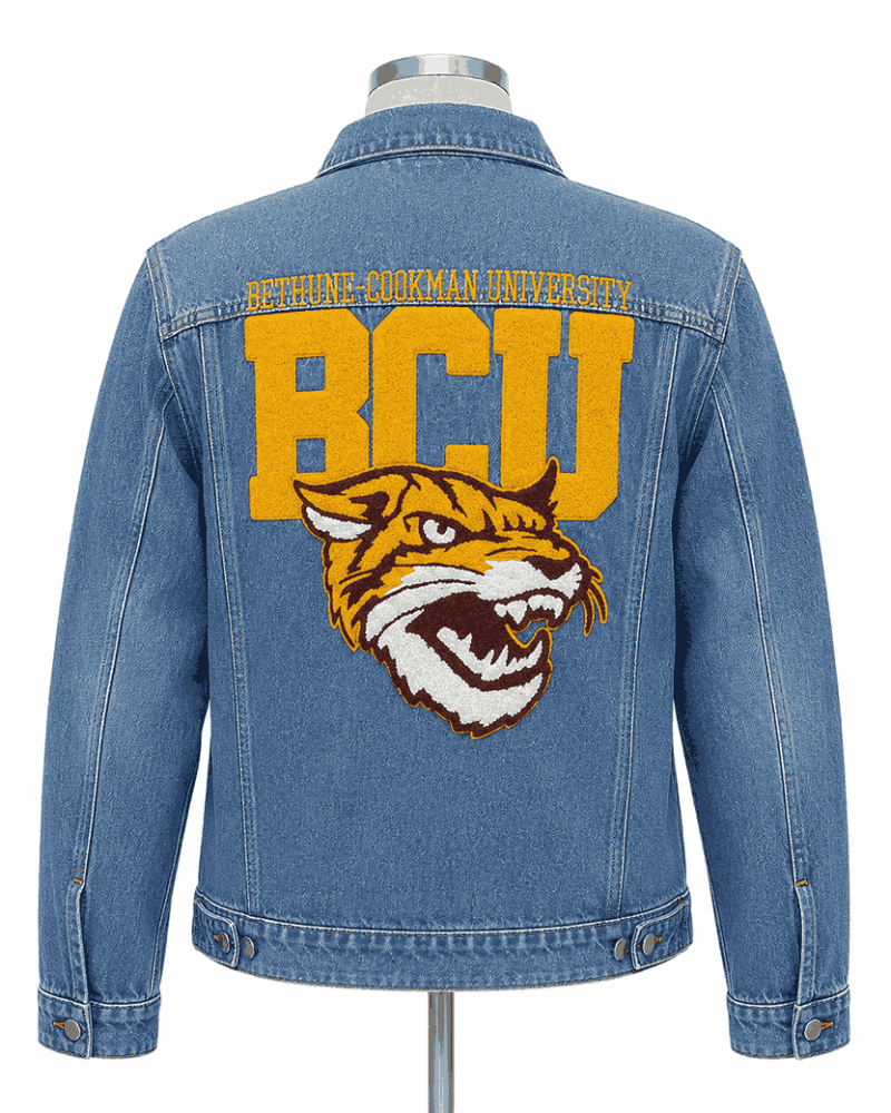 Bethune Cookman University Style Denim Jacket - Unisex