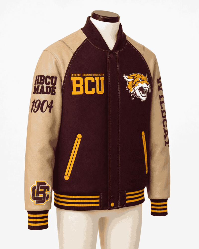 Bethune Cookman University Style Varsity Jacket - Unisex