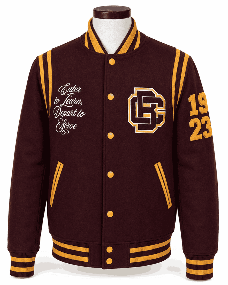 Bethune Cookman University Style Varsity Jacket - Unisex