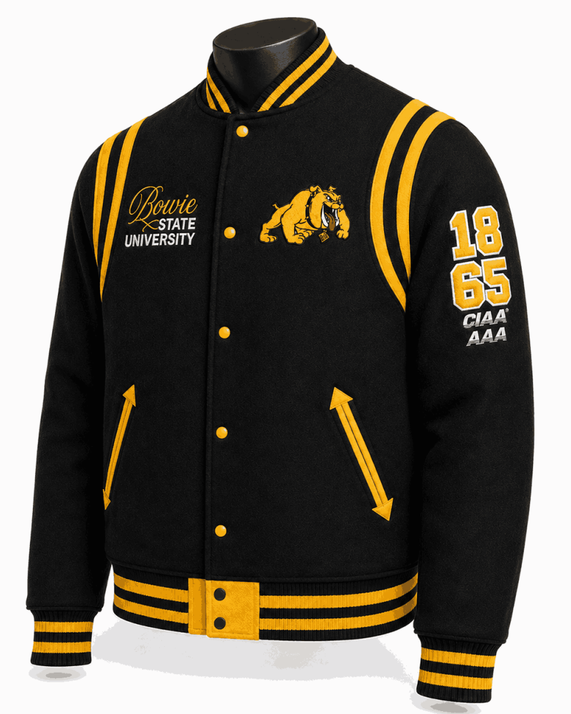 Bowie State University Style Varsity Jacket - Unisex