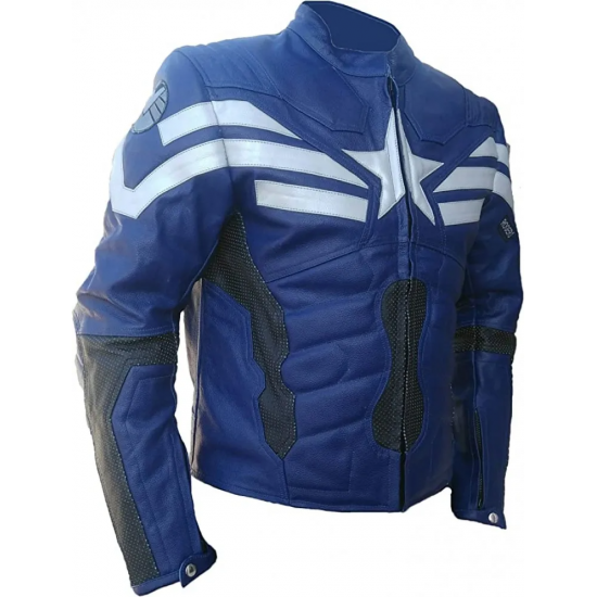 Captain America The Winter Soldier Chris Evans Leather Jacket