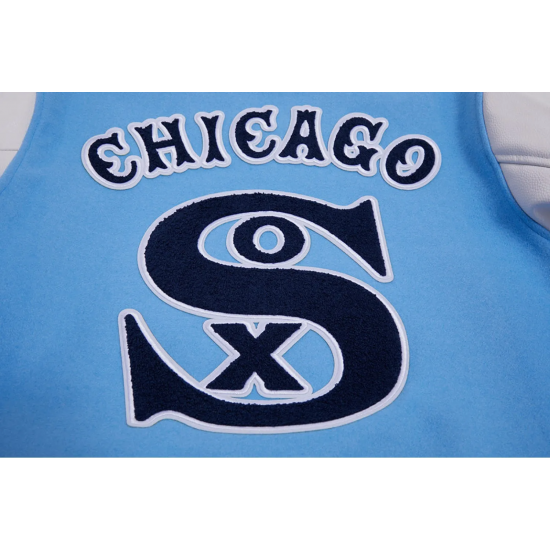 Chicago White Sox Retro Classic Blue Wool Varsity Jacket