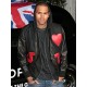 Chris Brown Valentines Bomber Leather Letterman Jacket