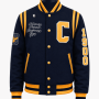 Coppin State University Style Navy Blue Varsity Jacket - Unisex