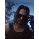 Cyberpunk 2077 Keanu Reeves Black Tactical Leather Vest