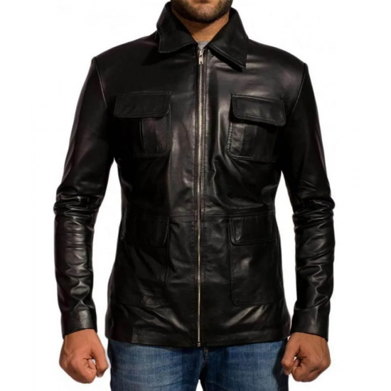 Damon Salvatore The Vampire Diaries Leather Jacket