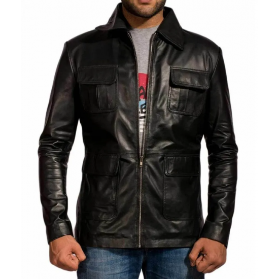 Damon Salvatore The Vampire Diaries Leather Jacket