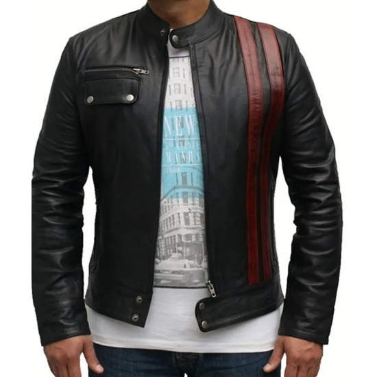 Death Race Frankenstein Biker Leather Jacket