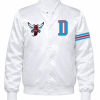 Delaware State University Style White Satin Jacket - Unisex