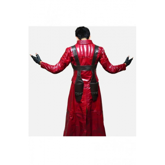 Devil May Cry 3 Dante Leather Trench Coat Costume