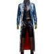 Devil May Cry 3 Vergil Blue Leather Trench Coat