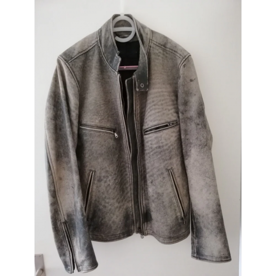 Dolce And Gabbana Greyish Leather Jacket