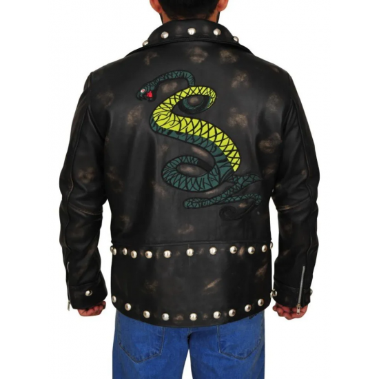 Fallout Tunnel Snakes Rule Black Leather Jacket