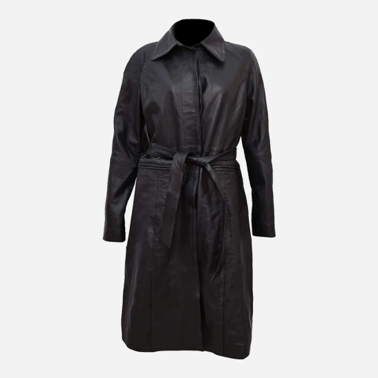 Fantastic Beasts The Crimes Of Grindelwald Tina Goldstein Black Leather Coat