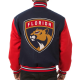 Florida Panthers Varsity Two-Tone Navy Red Wool Jacket
