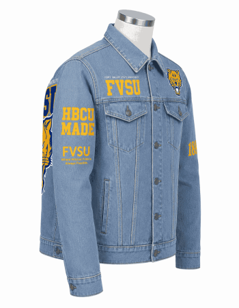 Fort Valley State University Style Denim Jacket - Unisex