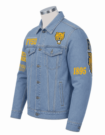 Fort Valley State University Style Denim Jacket - Unisex