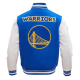 Golden State Warriors Retro Classic Blue Wool Varsity Jacket