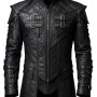 Gothic Steampunk Hooded Leather Trench Coat