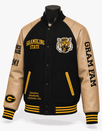 Grambling State Tigers Style Varsity Jacket - Unisex