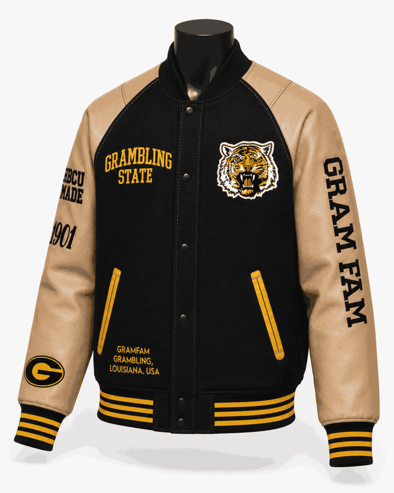 Grambling State Tigers Style Varsity Jacket - Unisex