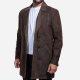 Half Life Brown Leather Coat