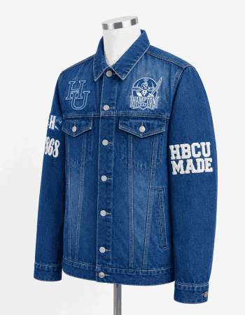 Hampton University Style Denim Jacket - Unisex