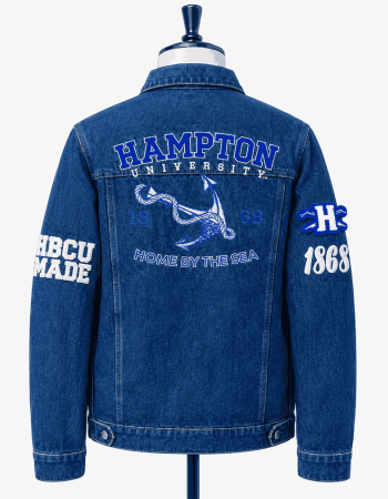 Hampton University Style Denim Jacket - Unisex