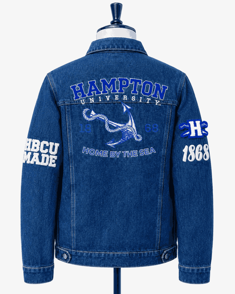 Hampton University Style Denim Jacket - Unisex